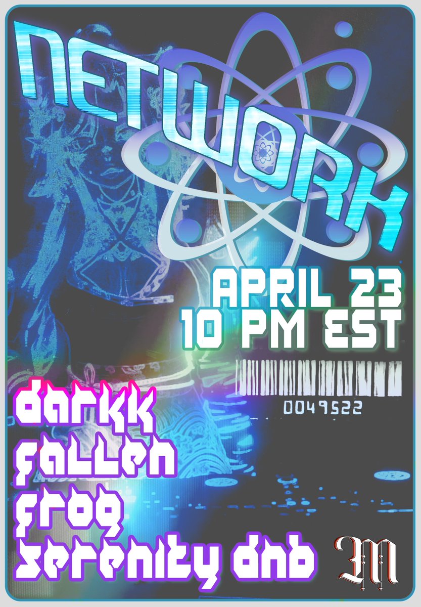 NetworkVRC's tweet image. RESONANT CORE
ALL TIMES EDT
April 23rd, 2025
10:00 PM
Doors open at: 9:45 PM
10:00 PM -
@deirdredarkk
11:00 PM -
@F4LLENx4NGEL
12:00 AM -
@_TheSecretLevel
(Frog) 1:00 AM -
@SerenityDnB
Venue by
@VRUnderground
Dancers provided by
@MinistryPromoVR