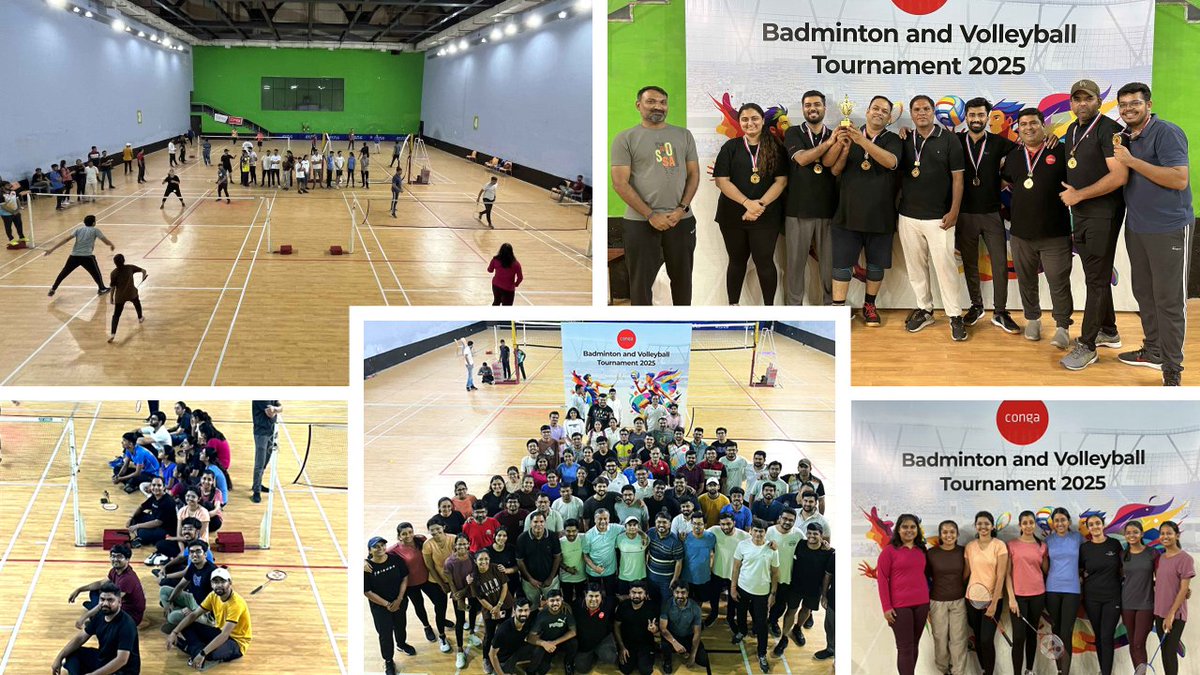 Conganeers at our Ahmedabad office had a great time at their recent badminton and volleyball tournament! Over 100 colleagues teamed up, displaying incredible sportsmanship and team spirit. Kudos to the winners! #TheCongaWay