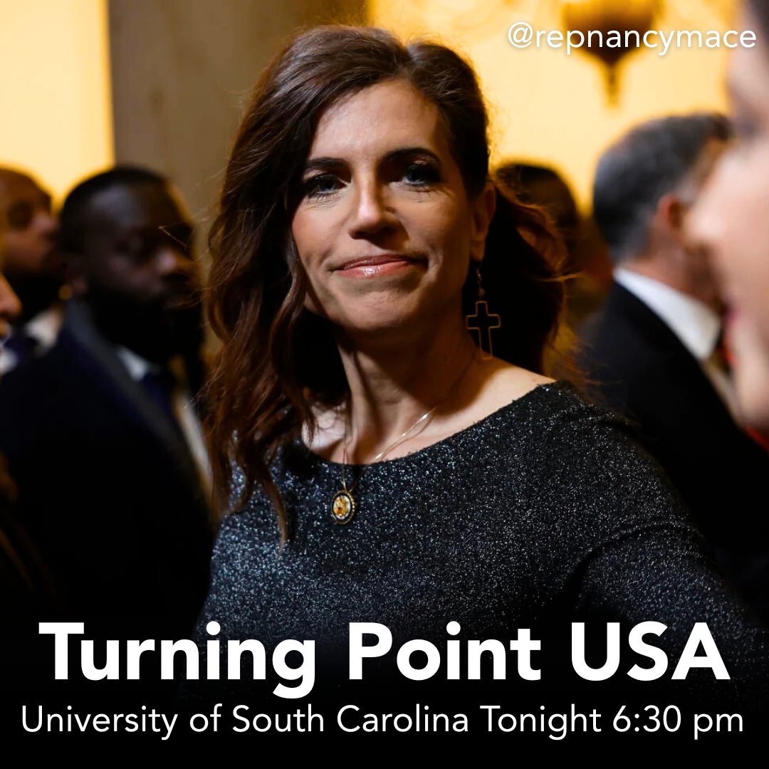 🚨We’re headed to the University of South Carolina tonight with Turning Point USA.

The Left wants you to believe there are thirteen genders. We know better. There are TWO, and no amount of nonsense will rewrite science.

Stand up. Speak out. It’s time to fight back with facts.