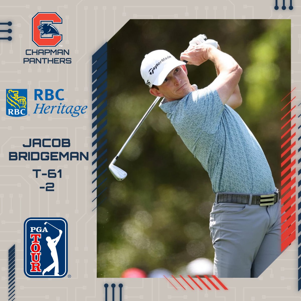 Proud of Jacob competing back in South Carolina in a Signature Event on the PGA Tour! Look for him this coming week at the Zurich Classic of New Orleans as he teams up with Chandler Phillips.