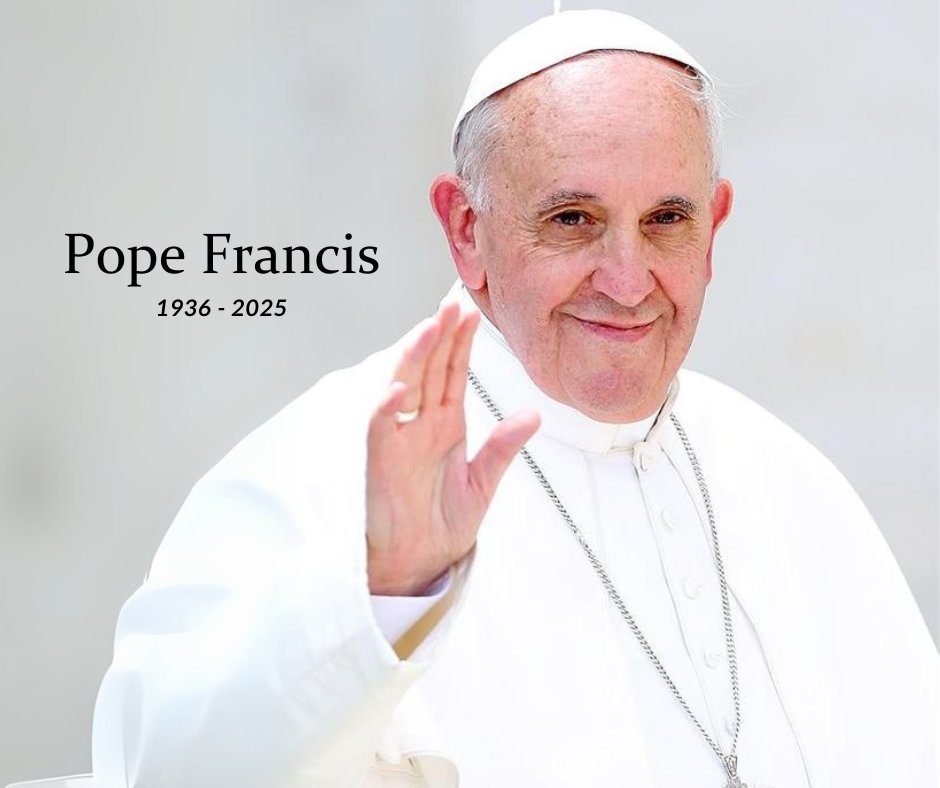 With deep sorrow, we mourn the death of Pope Francis—a shepherd of simplicity, mercy, and joy. May he rest in Christ’s peace, and may we carry on his legacy of hope and love.

Join us in prayer at Visitation:
✝️ Mass — Tues, 4/22 at 7:20 a.m.
🙏 Rosary — Wed, 4/23 at 3:15 p.m.