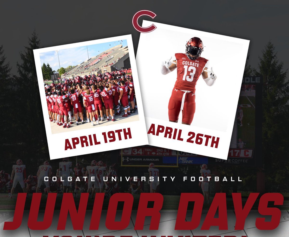 Ayden Wallace (@aydendwall16) on Twitter photo Heading back to <a href="/ColgateFB/">Colgate Football</a> on Saturday for Junior day can’t wait !!
<a href="/CoachGerbino/">Joe Gerbino</a> <a href="/_CoachFitz/">Curt Fitzpatrick</a> <a href="/TheQBHouse/">The Quarterback House 🎯</a> <a href="/Lakewoodhsfb/">Lakewood Spartans Football</a> <a href="/CoachGreen_3/">Green Zone preps Recruiting inc.</a> Heading back to <a href="/ColgateFB/">Colgate Football</a> on Saturday for Junior day can’t wait !!
<a href="/CoachGerbino/">Joe Gerbino</a> <a href="/_CoachFitz/">Curt Fitzpatrick</a> <a href="/TheQBHouse/">The Quarterback House 🎯</a> <a href="/Lakewoodhsfb/">Lakewood Spartans Football</a> <a href="/CoachGreen_3/">Green Zone preps Recruiting inc.</a>