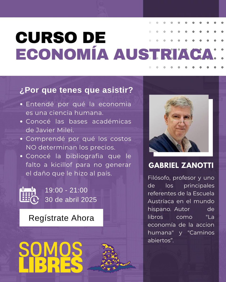 No queremos más economistas de la UBA con el perfil de los burros de <a href="/SergioChouza/">Sergio Chouza</a> y <a href="/Kicillofok/">Axel Kicillof</a> 

Por eso desde <a href="/SomosLibresFCE/">Somos Libres FCE 💛🦅</a> estamos dando la batalla cultural y llevando la bibliografía correcta a los estudiantes, no se puede construir un país distinto con las mismas ideas de