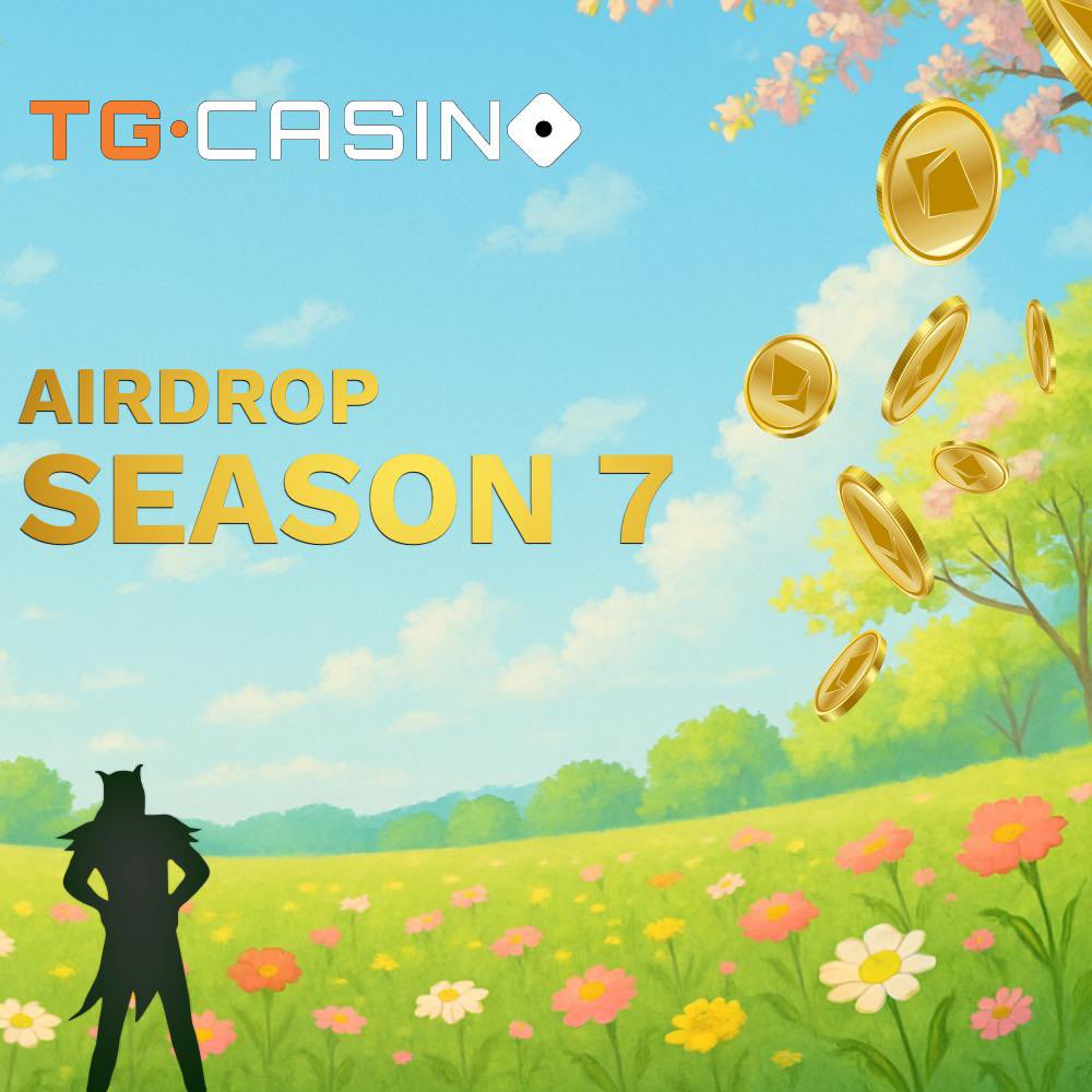 🪂 Season 7 Airdrop Giveaway 🪂

To celebrate our new Season 7 Airdrop where you can get a share of $1.25M of ETH we’re giving away 4 x $500 casino credits for TG Casino💰

How to enter:
1️⃣ Follow <a href="/TGCasino_/">TG Casino</a> 
2️⃣ RT this post
3️⃣ Tag 3 friends

If your friends follow and RT too,