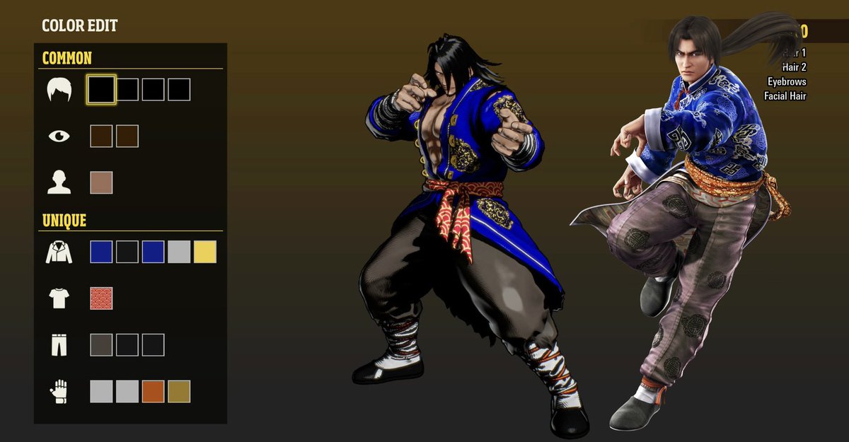 STRlF3's tweet image. FATAL FURY color edit mode is so cool and fun to play around with so I made some stuff. 

- Rock as Kyo Kusanagi
- Gato as Lei Wulong 
- Kim Dong Hwan as Kim Kaphwan
- Hokutomaru as Strider Hiryu 

#COTW