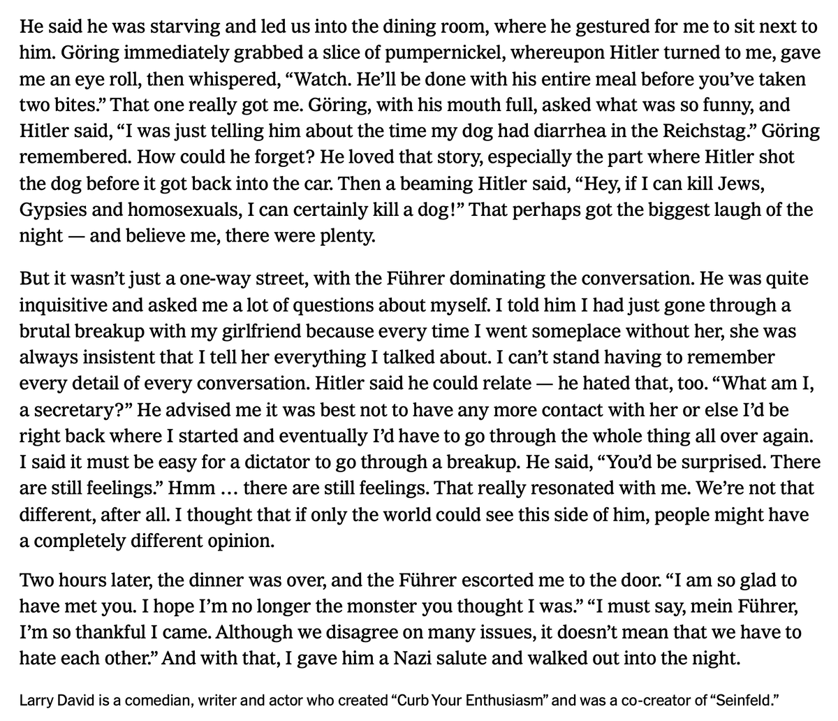 Giddierone (@giddierone) on Twitter photo .<a href="/billmaher/">Bill Maher</a> has always & forever will be a clown.
"You don't know him like I do!"
"he's a great listener, & he LAUGHS!"
"He signed a list of insults he said about me...isn't that COOL?"
"I should be a HERO for going to see him!"
Nonsense brilliantly skewered by Larry David. .<a href="/billmaher/">Bill Maher</a> has always & forever will be a clown.
"You don't know him like I do!"
"he's a great listener, & he LAUGHS!"
"He signed a list of insults he said about me...isn't that COOL?"
"I should be a HERO for going to see him!"
Nonsense brilliantly skewered by Larry David.