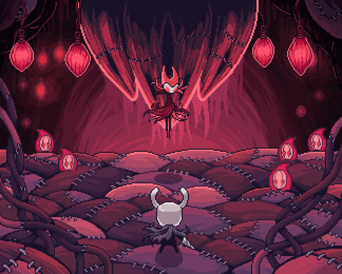 PauR1va's tweet photo. Hello everyone! Today, I'm bringing a piece I finished a couple of months ago but forgot to upload, haha. A commission for @GamerNostalgiaC  ! This time, featuring our beloved Hollow Knight.
Hope you like it!

#hollowknight #pixelart https://t.co/aGWj6UArrt