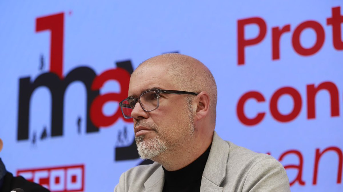 🗣️Los secretarios generales de <a href="/CCOO/">COMISIONES OBRERAS</a> y UGT, <a href="/UnaiSordo/">Unai Sordo</a> y Pepe Álvarez, han presentado este lunes el eslogan de las 50 movilizaciones que llevarán a cabo el próximo 1 de Mayo, Día Internacional de los Trabajadores. 

📢Bajo el lema #ProtegerLoConquistadoGanarFuturo los sindicatos