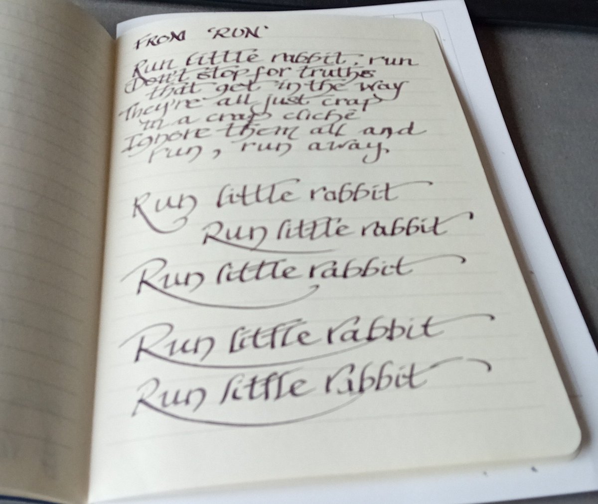 A beautiful gift of calligraphy pens from my beautiful daughter. Words from my poetry have never looked so, well.... beautiful! ♥️♥️♥️

#beautiful #poetry #creativity #calligraphy