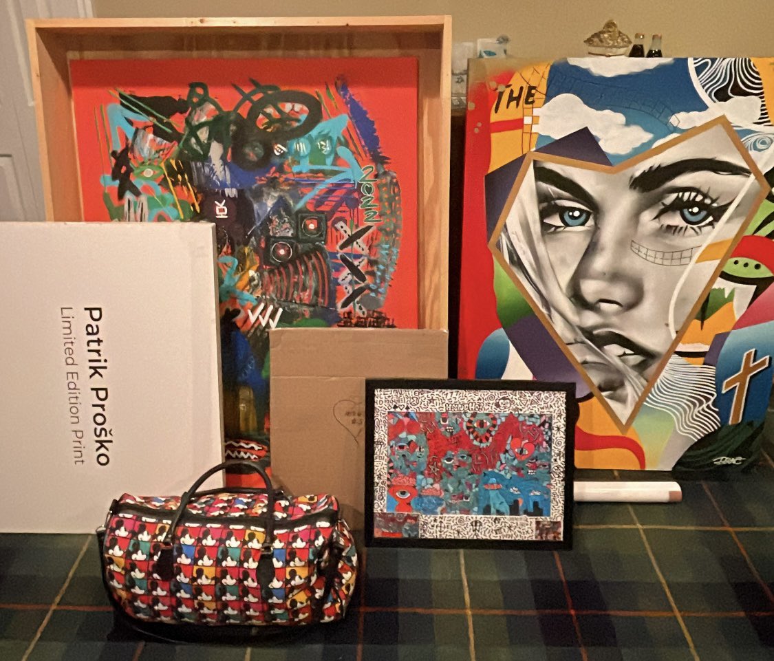 Art collection finally coming home 😌