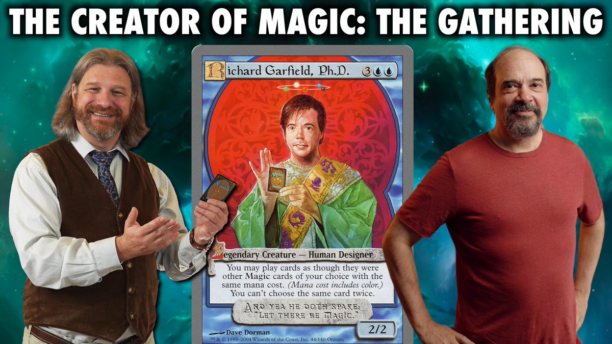What does Richard Garfield think of Universes Beyond?
The Reserve List?
The best new card designs?
The big mistakes of early Magic?

I sat down with the creator of Magic The Gathering to find out!

A Conversation With Richard Garfield: youtu.be/d7nAhLCKcZg

#magicthegathering