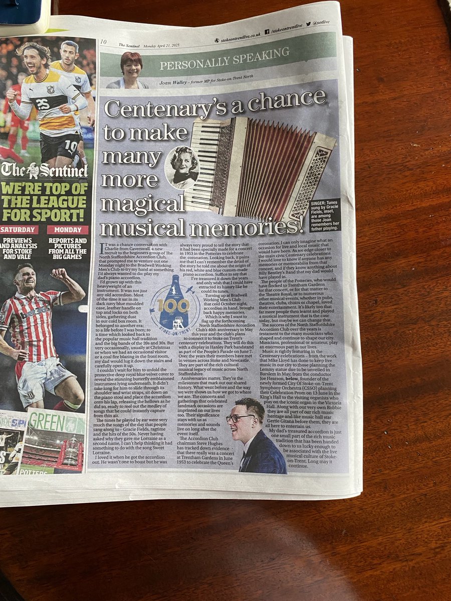 ⁦<a href="/JoeHearson/">Joe Hearson</a>⁩  let’s make more musical memories in Stoke on Trent