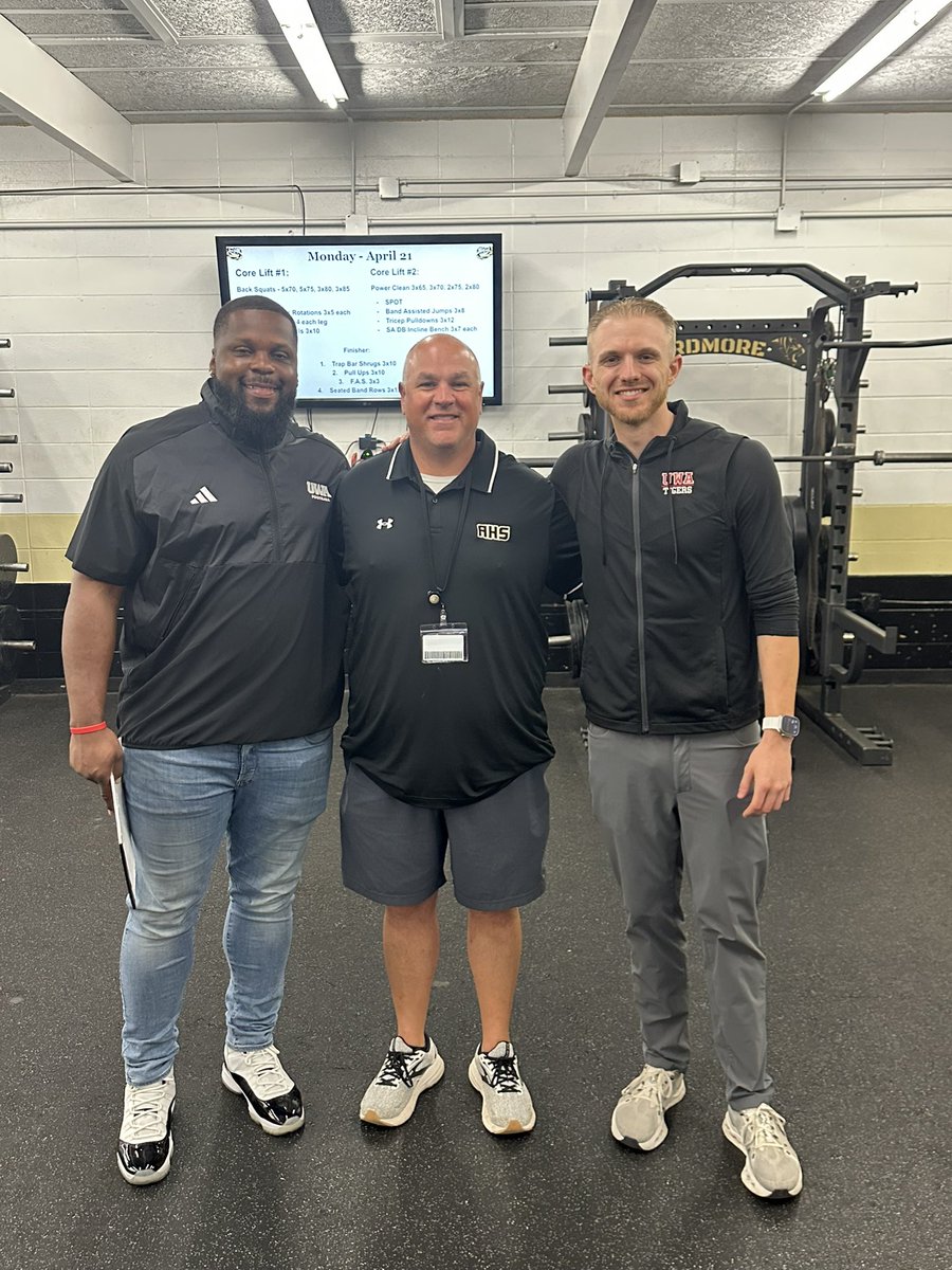 We appreciate Coach Reggie Ragland and Coach Thomas Fletcher from West Alabama for stopping by and taking a look at our players #ATM