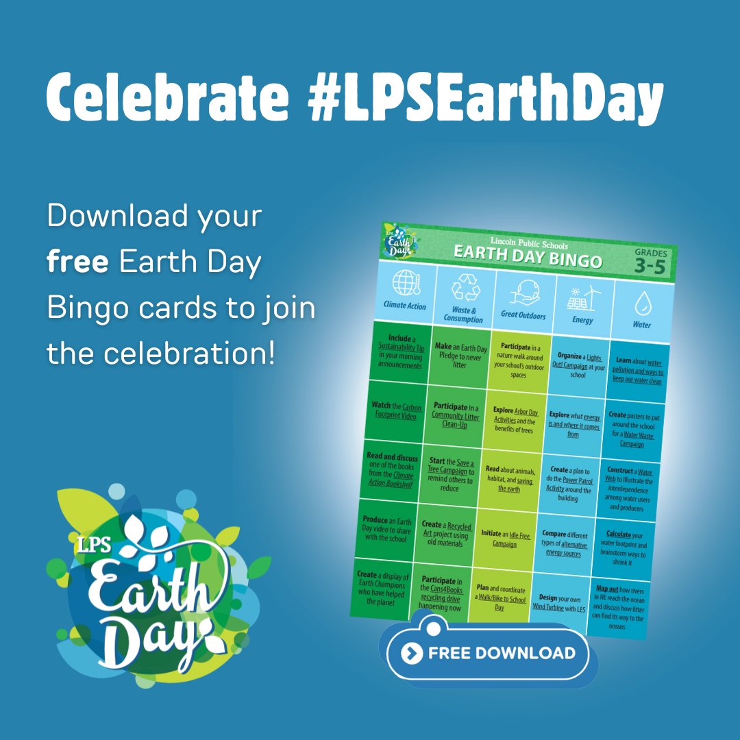We're celebrating #LPSEarthDay with activity bingo 🎉 Download your own bingo cards to join the fun: trst.in/YeM8OD