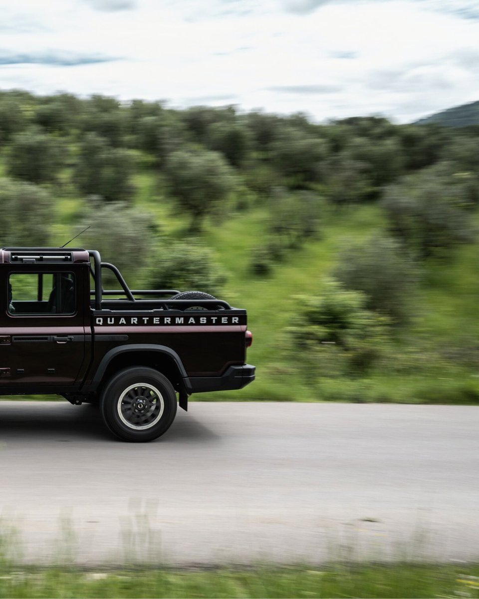 Not your average pick-up.
Designed for the doers, the movers, the ones who get things done without fuss.

Permanent 4WD. 3.5-tonne towing capacity. And a load bay designed for real work, capable of carrying a standard Euro pallet. 

#INEOSGrenadier #Quartermaster #4X4