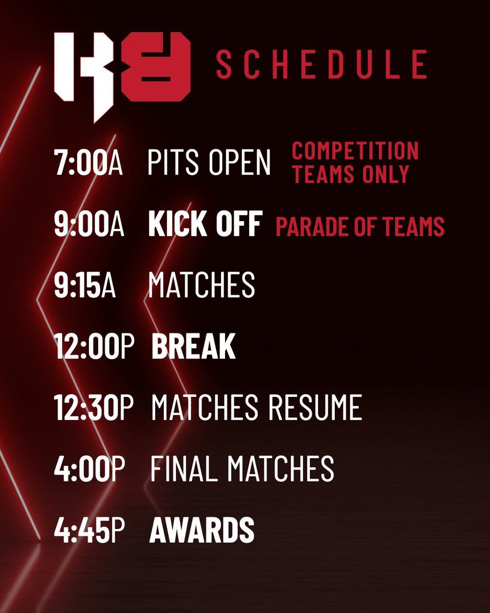 kilobots's tweet image. Only days away! Don’t miss KILOBOTS April 26 at Stewarts Creek MS! See 1kg 3D-printed bots battle it out in epic head-to-head matches. Free event, coffee truck, food & live updates! Info: kilobots.stemwise.net @kilobots #Kilobots #BattleBots