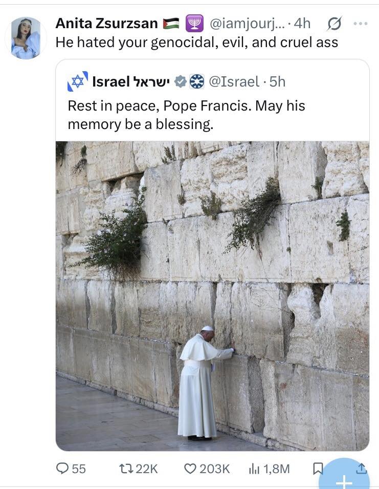 iamjourjean's tweet image. Do you think "Isra-l" deleted the post because I ratioed them back to hell?