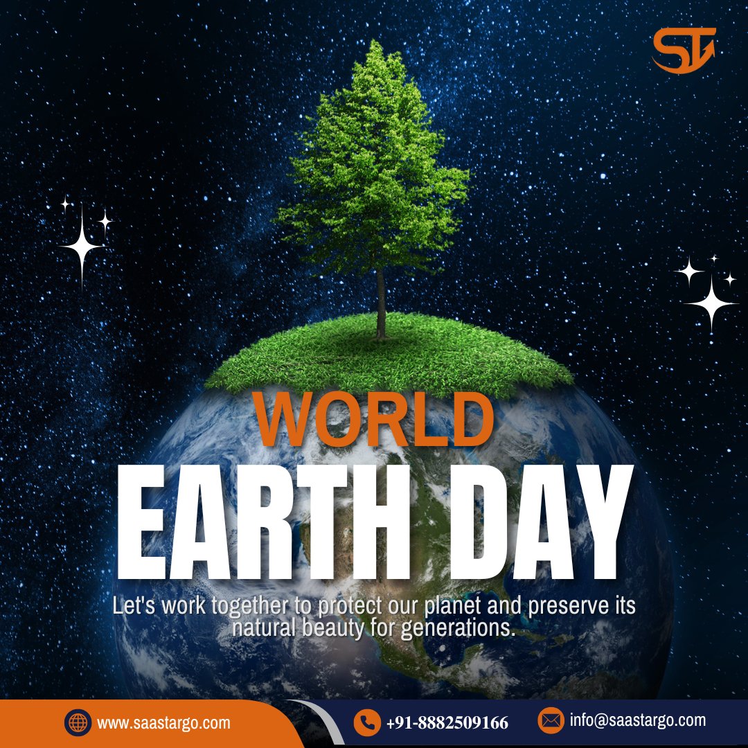 saastargo's tweet photo. 🌍 𝐇𝐚𝐩𝐩𝐲 𝐖𝐨𝐫𝐥𝐝 𝐄𝐚𝐫𝐭𝐡 𝐃𝐚𝐲! 🌿
Wishing you a beautiful Earth Day filled with hope, growth, and green choices.

Let’s do our part to protect this beautiful planet we call home.
#HappyEarthDay #WorldEarthDay2025 #SaastargoTechnologies #GoGreen #SustainableFuture https://t.co/nZkOmDkOaX