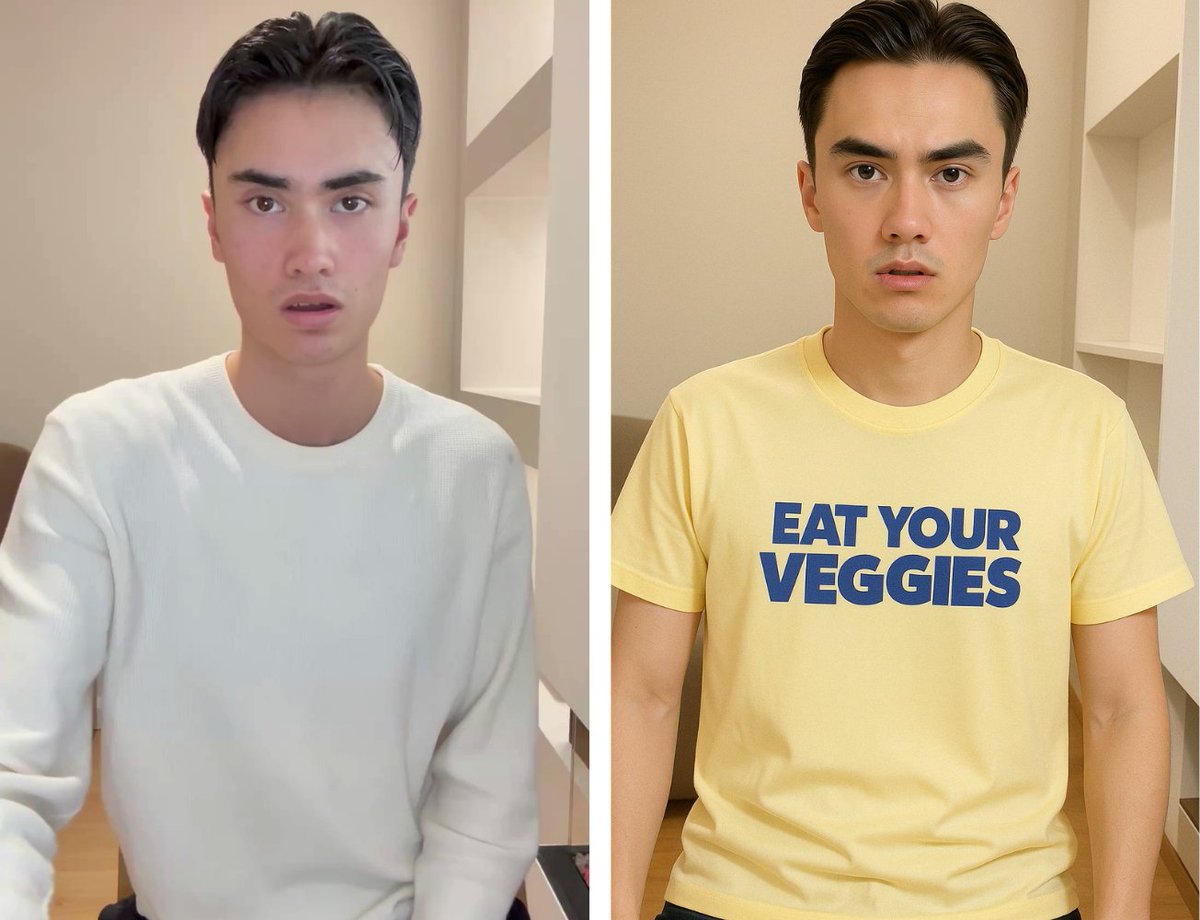 AI creators can now wear clothes 

Upload your clothing --> Pick an avatar ---> Create

Boom! 3 minutes later you have a viral ad

Comment "WEAR" and I'll show you how
(must be following)