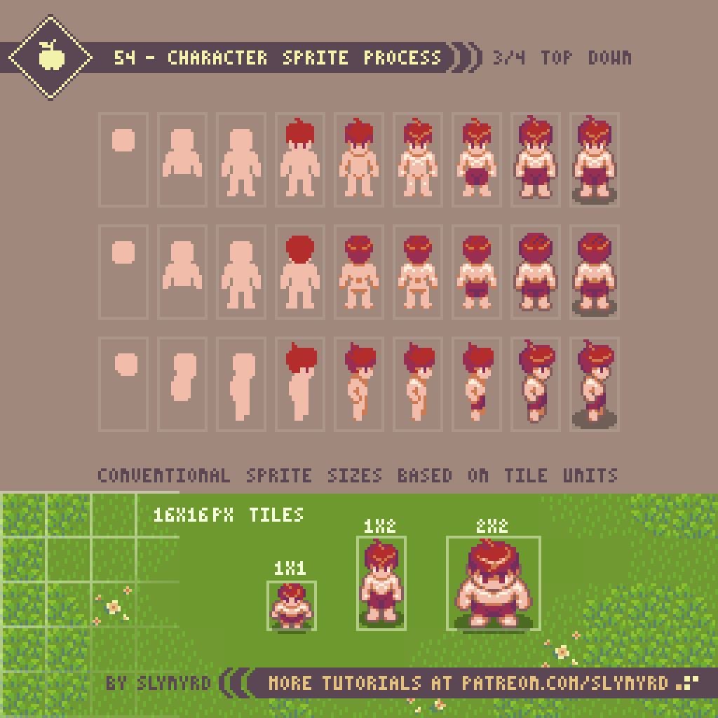 Classic top down character

#pixelart #tutorial #gamedev #ドット絵