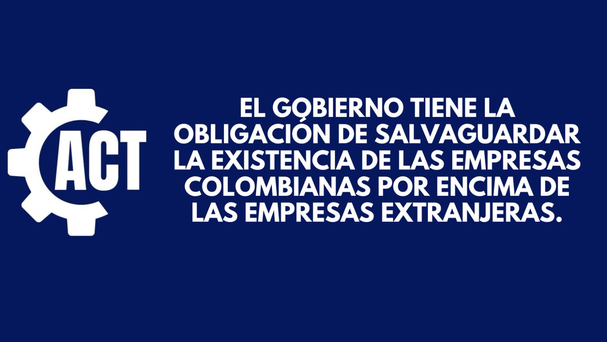 actcolomb's tweet photo. El Gobierno Nacional debe si o si garantizar la supervivencia de las empresas nacionales 
@Ministerio_TIC
@JulianrMolinaG
@petrogustavo https://t.co/OItrAJhK5B