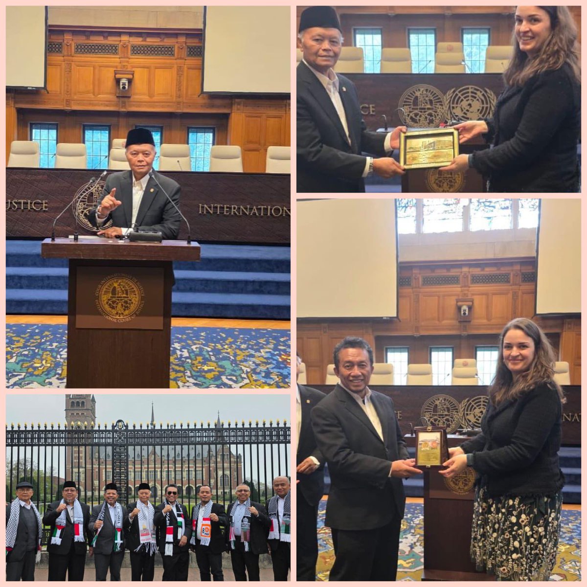 Dipimpin wakil ketua MPR-RI, Dr. M. Hidayat Nurwahid <a href="/hnurwahid/">Hidayat Nur Wahid</a> Rabu sore, 16 April,  delegasi FPKS DPR RI diterima pimpinan ICJ, untuk sampaikan aspirasi agar ICJ laksanakan “keputusan” nya; hentikan pendudukan Israel dan genosida di Gaza, masukkan segera bantuan kemanusiaan.