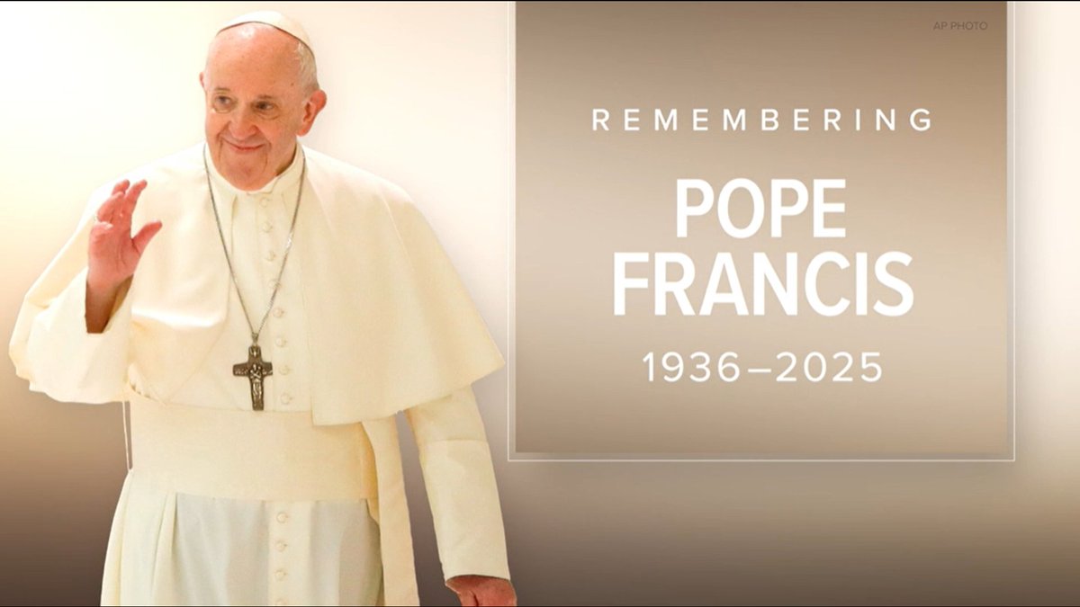 We pray for the soul of Pope Francis. Rest in peace, Papa Francesco. <a href="/archtoronto/">Archdiocese of Toronto</a> <a href="/IonaCatholic/">Iona Catholic Secondary DPCDSB</a> <a href="/stchris_dpcdsb/">StChris_DPCDSB</a> <a href="/STLOUISdpcdsb/">St. Louis DPCDSB</a> <a href="/StHelenDPCDSB/">St. Helen DPCDSB</a> <a href="/Pontifex/">Pope Leo XIV</a>