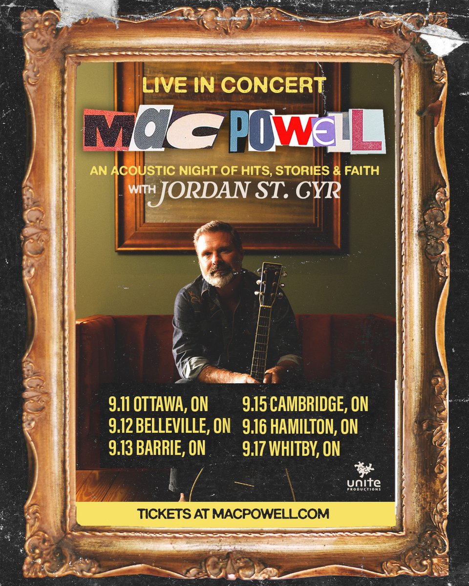 Mac Powell (@macpowell) on Twitter photo Canada we’re coming BACK for a run of acoustic hits, stories, and faith this September with my good friend <a href="/jordanstcyr/">Jordan St. Cyr</a>. Tickets are on sale this Friday, April 25 at 10am. See you soon! 🙌 macpowell.com Canada we’re coming BACK for a run of acoustic hits, stories, and faith this September with my good friend <a href="/jordanstcyr/">Jordan St. Cyr</a>. Tickets are on sale this Friday, April 25 at 10am. See you soon! 🙌 macpowell.com