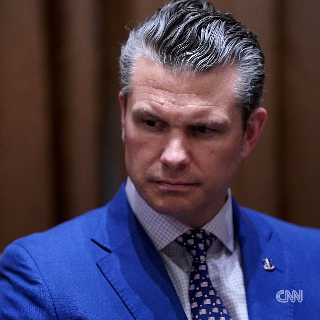 cnnbrk's tweet image. Defense Secretary Hegseth blames "disgruntled former employees" and media after reports he shared military plans in another Signal chat with family cnn.it/42kq2Vc