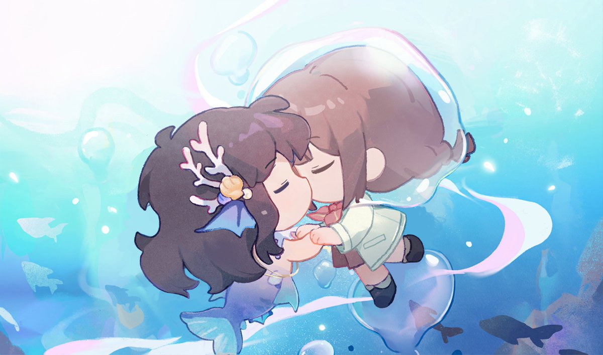 laxmiree_'s tweet photo. //xu mo merman event art personal edit

this time, the little mermaid won't disappear like a bubble—he'll stay, and get lots and lots of love https://t.co/VaKogIW8wa