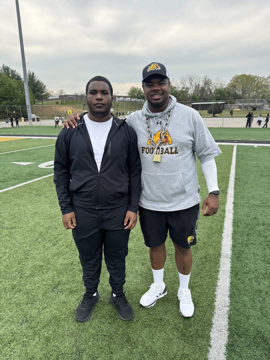 Amar Coley (OL/DL)  GPA 3.7 from Pleasantville High School (NJ) visit Bowie State Junior Day