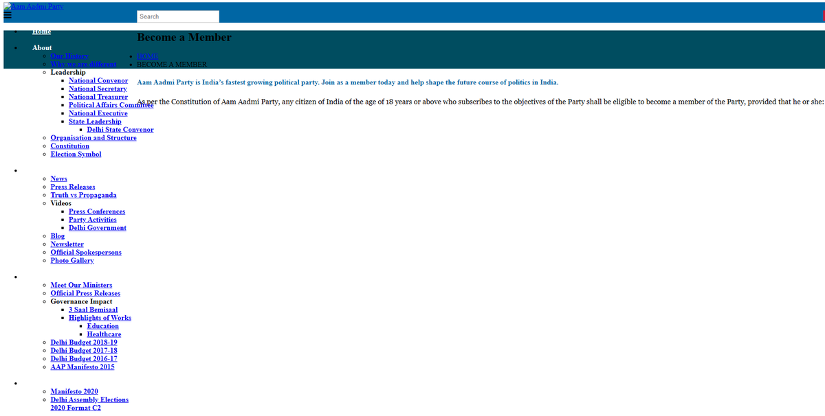 chanderiya's tweet photo. @AamAadmiParty 
Website is not working.
https://t.co/JVhpaOVfn7 https://t.co/Bw7ejcuYqq