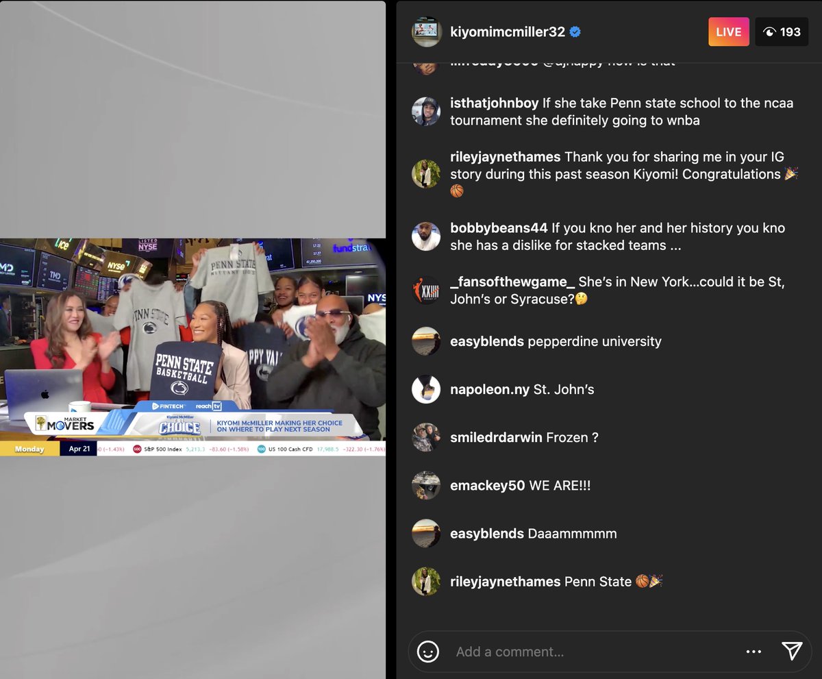 Alec Crouthamel (@aleccr12) on Twitter photo Rutgers Women's Basketball transfer guard Kiyomi McMiller has committed to Penn State, she announced on ReachTV (and on Instagram Live) this morning.
McMiller will face the Scarlet Knights at least once next season in Big Ten play. <a href="/TaliaGoodmanWBB/">Talia Goodman</a> first reported on Saturday. Rutgers Women's Basketball transfer guard Kiyomi McMiller has committed to Penn State, she announced on ReachTV (and on Instagram Live) this morning.
McMiller will face the Scarlet Knights at least once next season in Big Ten play. <a href="/TaliaGoodmanWBB/">Talia Goodman</a> first reported on Saturday.