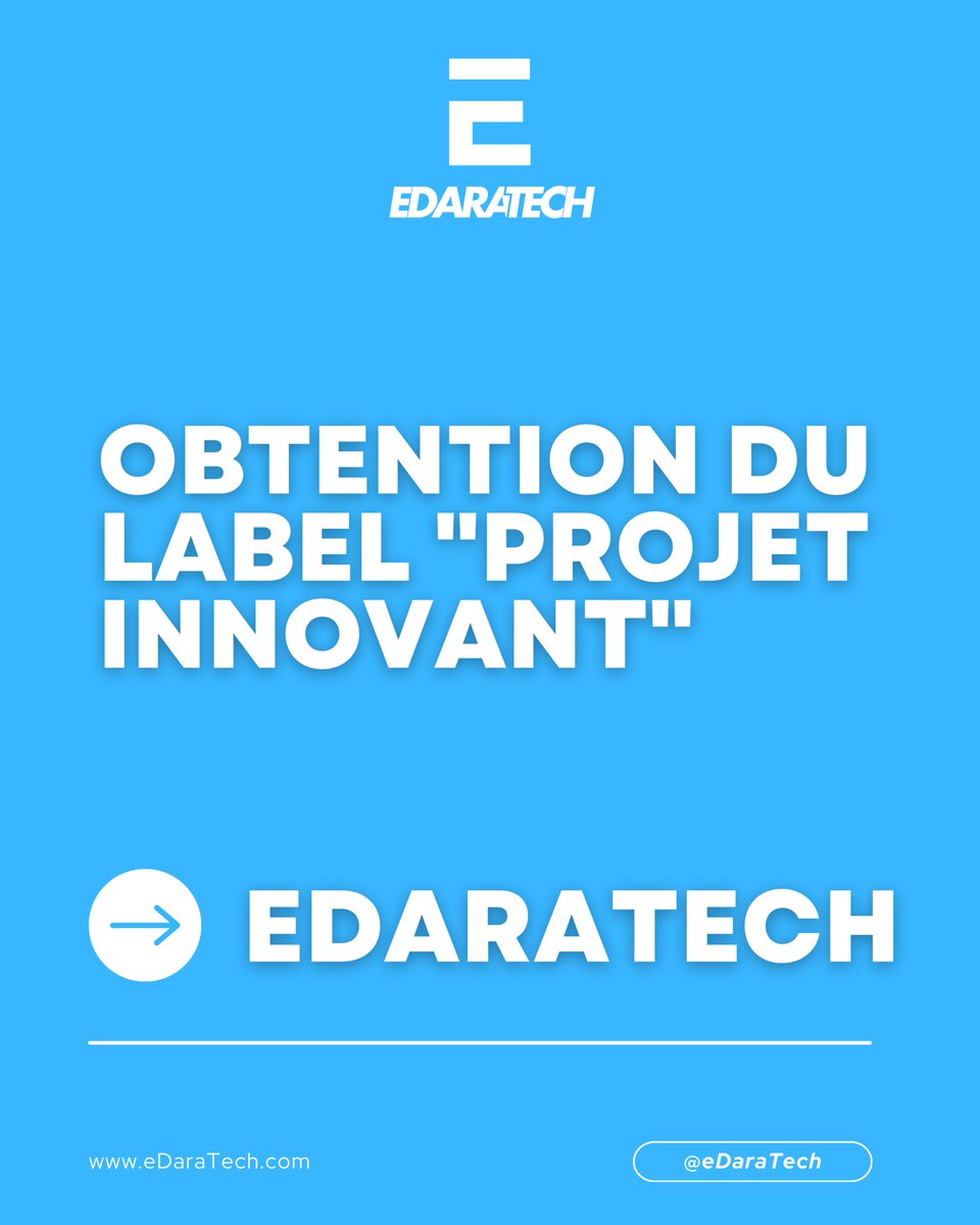 eDaraTech_com's tweet image. 🤔 Vous souhaitez obtenir le label "Projet Innovant" ?

🚀 Vous êtes sur le point de lancer votre start-up et vous voulez commencer par obtenir le label "Projet Innovant" ? Vous êtes au bon endroit 

🗂 #eDaraTech… votre partenaire administratif en Algérie.