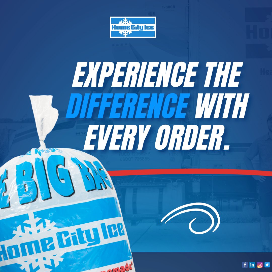 HomeCityIce's tweet image. Looking for ice that arrives on time and ready to go? Experience the Home City Ice difference—service, quality, and reliability in every delivery.

Find out more at homecityice.com 🧊

#qualityice #icesupply #homecityice #coldbeverages