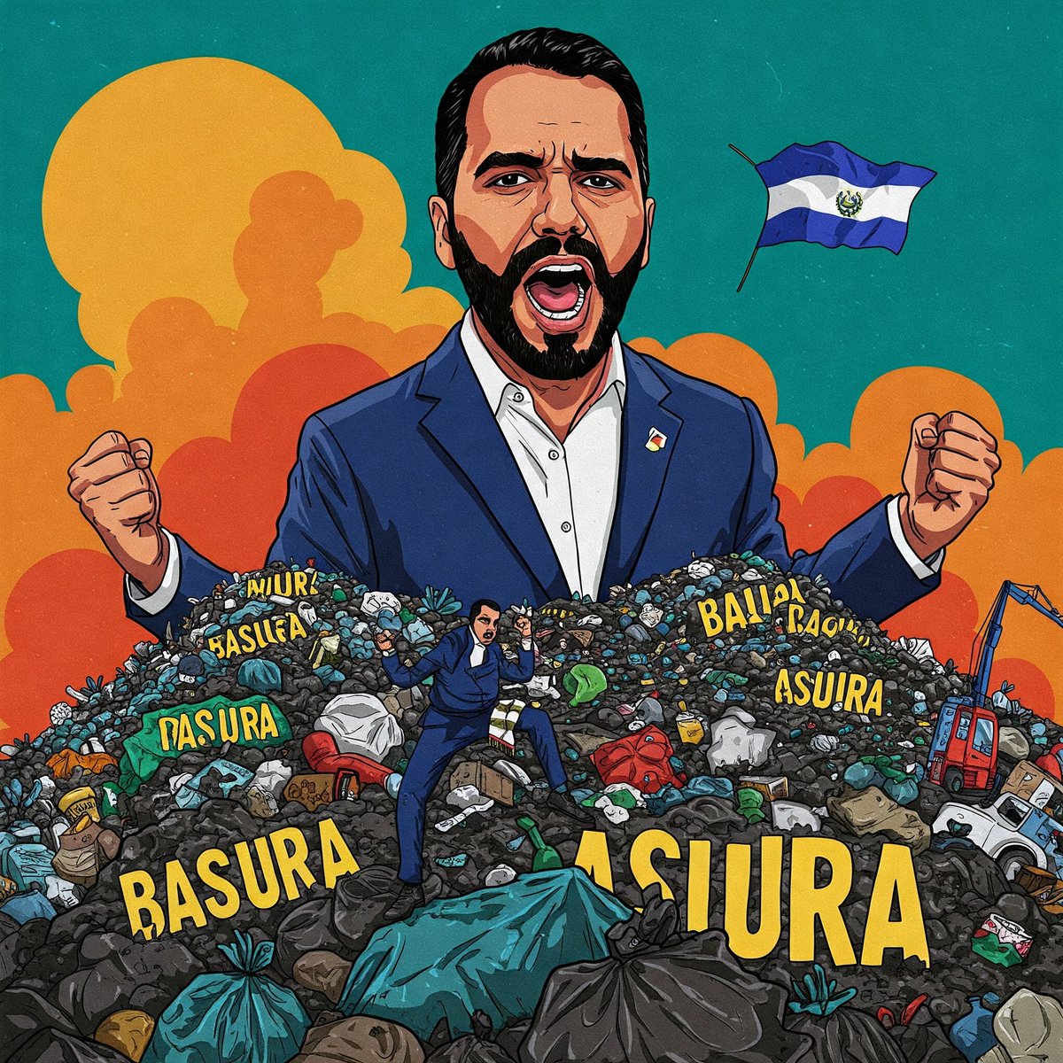 Bukele es un cínico. Este individuo está más que expuesto al reafirmar que los 252 ciudadanos venezolanos deportados ilegalmente desde EE. UU están detenidos de manera ilegal en El Salvador. Venezuela exige la liberación inmediata de nuestros compatriotas.  

#BukeleBasura