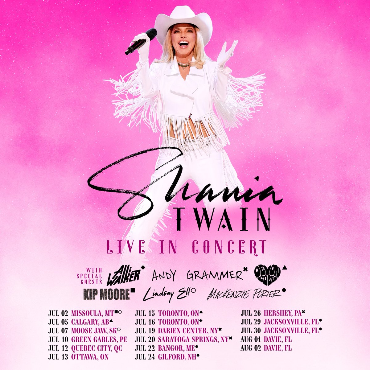 I can’t wait to hit the road this summer and celebrate what has been an incredible couple of years with you all!! 🚀 And Florida, you guys are SO ready to party, we’ve added second shows in Jacksonville and Davie due to the demand! 🤠

Tickets for these shows are available 10am
