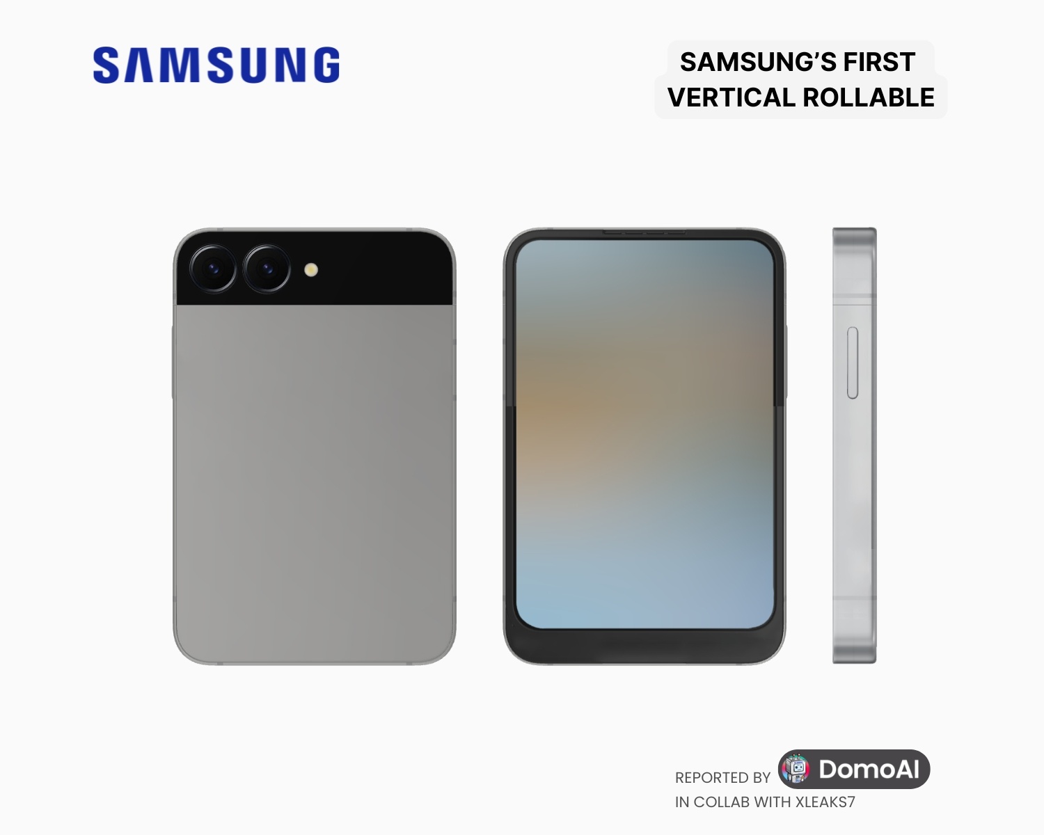 Samsung’s first rollable flip phone just leaked.

Ultra-narrow bezels

Thicker than normal phones (due to the rollable mechanism)

Dual cameras + flash on the back

Flip6-style secondary screen layout

But… no clue how big it gets when fully unrolled.

The future folds, flips — and now rolls.

#Samsung #TechLeaks #Foldables #RollablePhone
