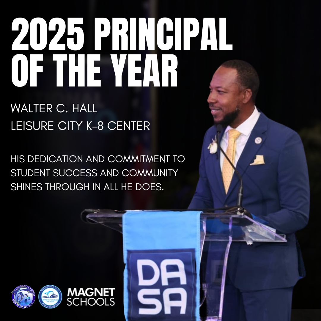 Miami Magnet Schools (@miamimagnets) on Twitter photo <a href="/miamimagnets/">Miami Magnet Schools</a> is proud to celebrate Walter C. Hall from <a href="/LCK8Dolphins/">Leisure City K-8</a> as our 2025 Principal of the Year! 🎉 His leadership, dedication to student success, and commitment to building a strong school community are truly inspiring. 👏 <a href="/miamimagnets/">Miami Magnet Schools</a> is proud to celebrate Walter C. Hall from <a href="/LCK8Dolphins/">Leisure City K-8</a> as our 2025 Principal of the Year! 🎉 His leadership, dedication to student success, and commitment to building a strong school community are truly inspiring. 👏