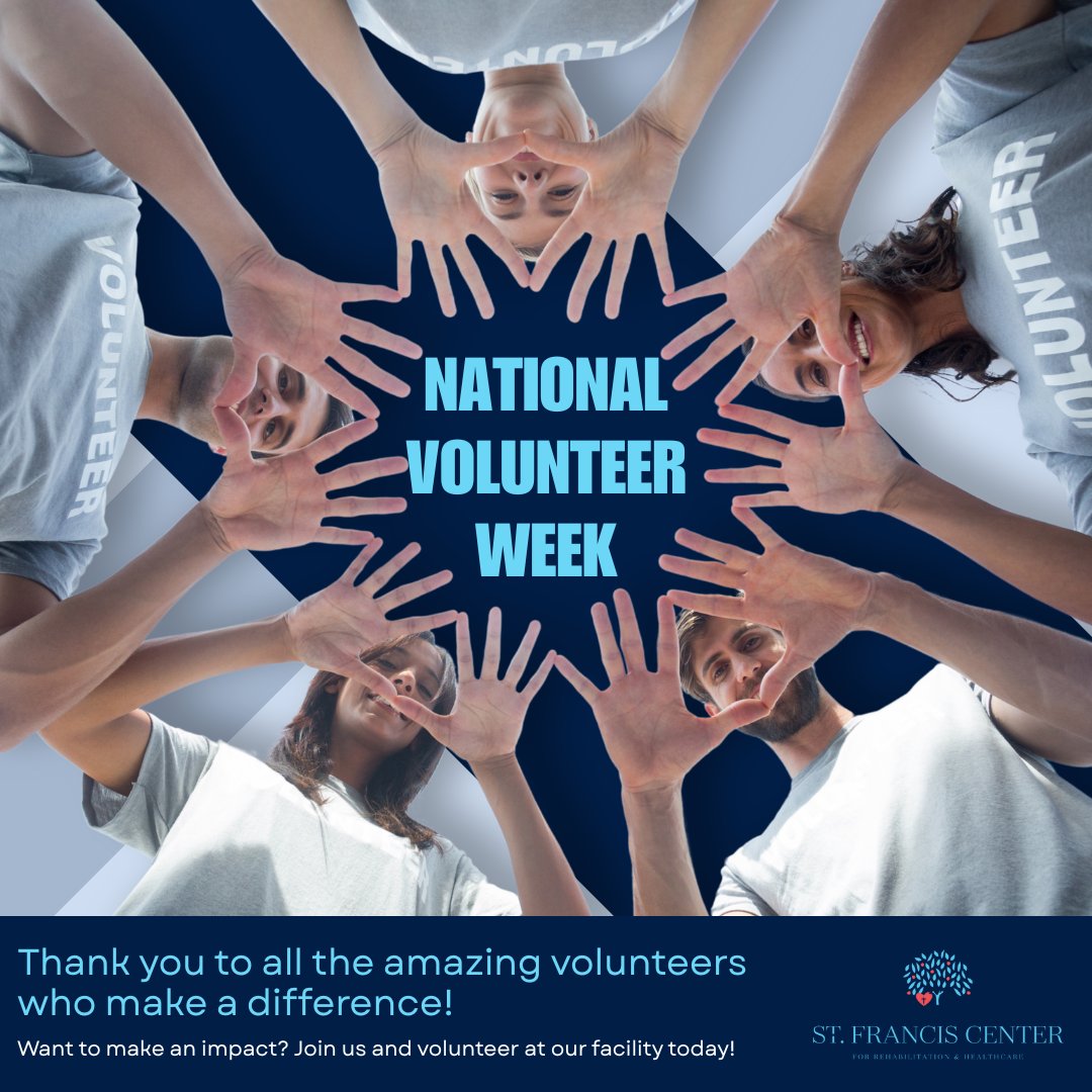 stfrancisctr's tweet photo. 🌟💙 A big THANK YOU to our volunteers! Your kindness and dedication bring smiles, comfort, and joy to so many. We truly appreciate all that you do! 😊💐
#VolunteerHeroes #SpreadKindness #NationalVolunteerWeek #MakingAnImpact #Thankful https://t.co/RUXTacg0uz