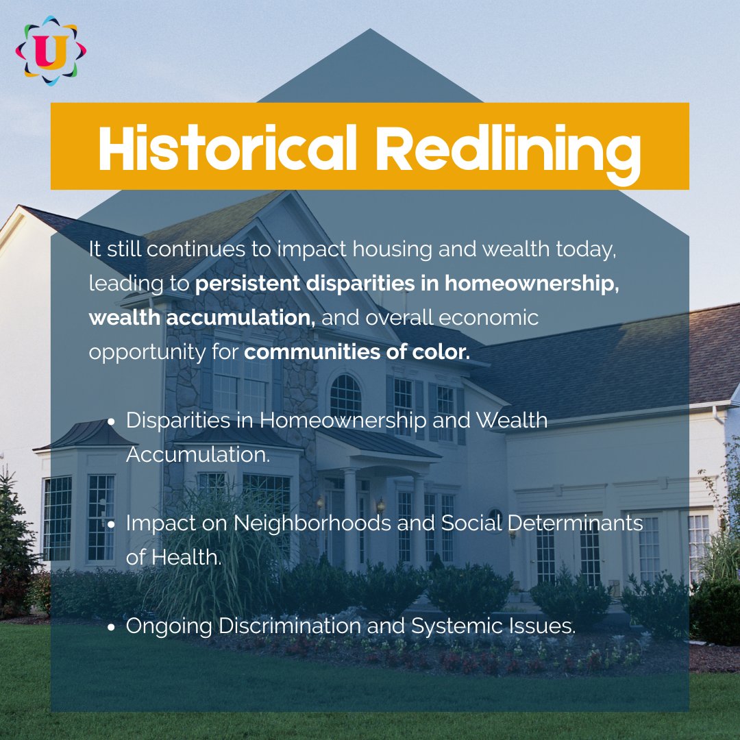 Redlining has left a lasting legacy of inequality, disproportionately affecting marginalized communities through housing discrimination and limited access to resources. It's time to acknowledge and dismantle systemic barriers to create equitable opportunities. #EndRedlining