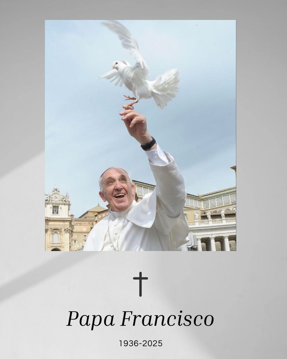 Hoy nos despedimos del Papa Francisco quien fue conocido como un gran promotor del progresismo dentro de la misma fe. Su fallecimiento deja un profundo vacío en la Iglesia y en millones de fieles en todo el mundo.

QEPD