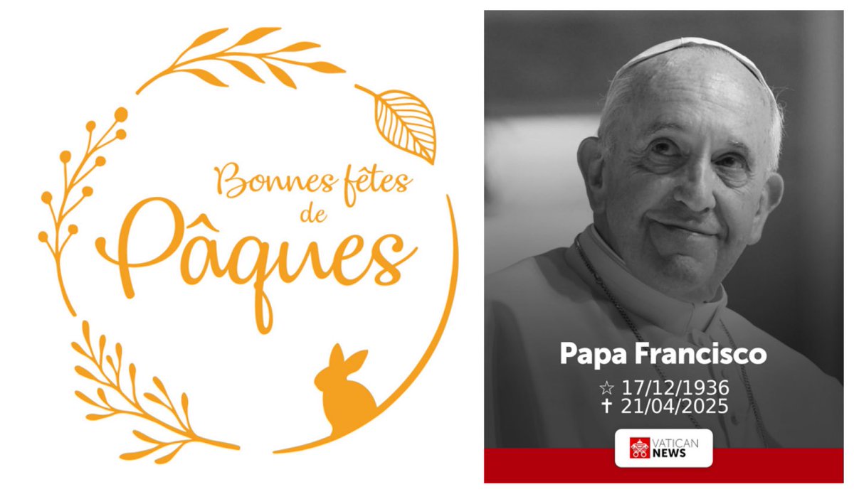 KhoualedAdda's tweet image. “Je tiens à souhaiter en tant que musulman, une joyeuse fête de Pâques à tous les chrétiens. Pensée émue pour le pape François, proche des plus simples, dont l’héritage restera vivant.”

#vivreensemble