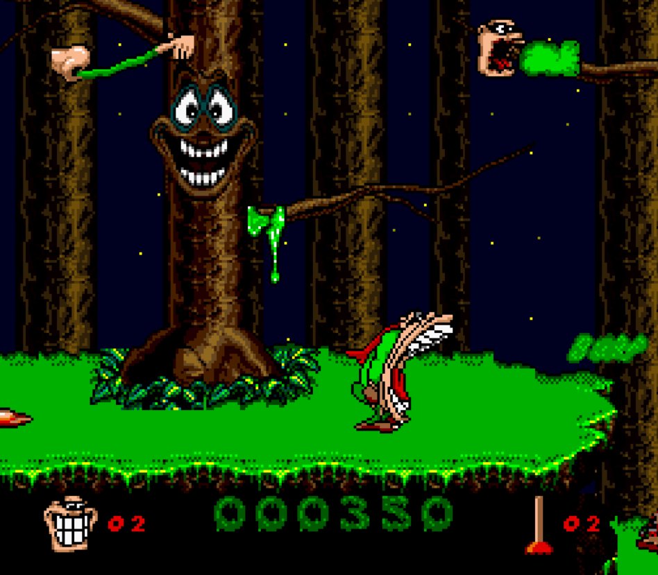 AllmightoFranky's tweet image. 1 Jour 1 Jeu #retro avec aujourd'hui un jeu sympa et bien dégueulasse,#BoogerMan ici sur #SuperNes,il était aussi dispo sur la #Megadrive!On pouvait éliminer les ennemis en rotant en pétant ou en leur jetant des crottes de nez,que du bon goût,so #90s!#retro #retrogaming #80s