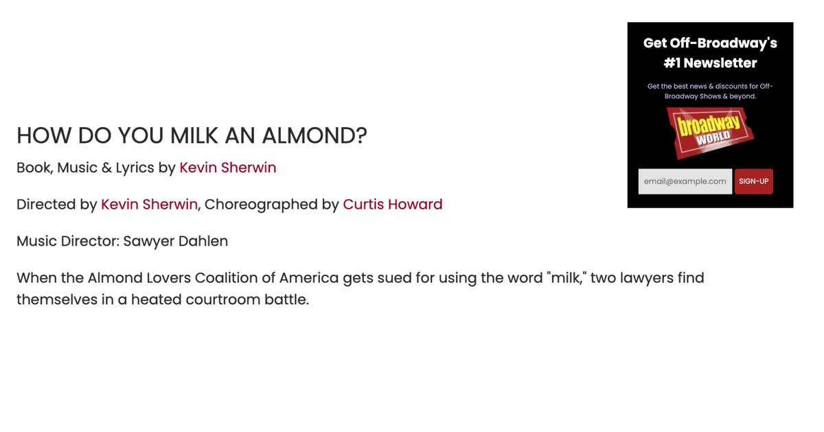 kevinsherwin15's tweet image. I&apos;m so happy to share that my animal advocacy show is coming to life on stage as part of Theatre Now’s SOUND BITES XII Annual Festival of 10-Minute Musicals! 

Monday, May 5th, 2025 at 7pm
Merkin Hall at Kaufman Music Center
129 W 67th St, NY, NY

lnkd.in/eqh25r2R