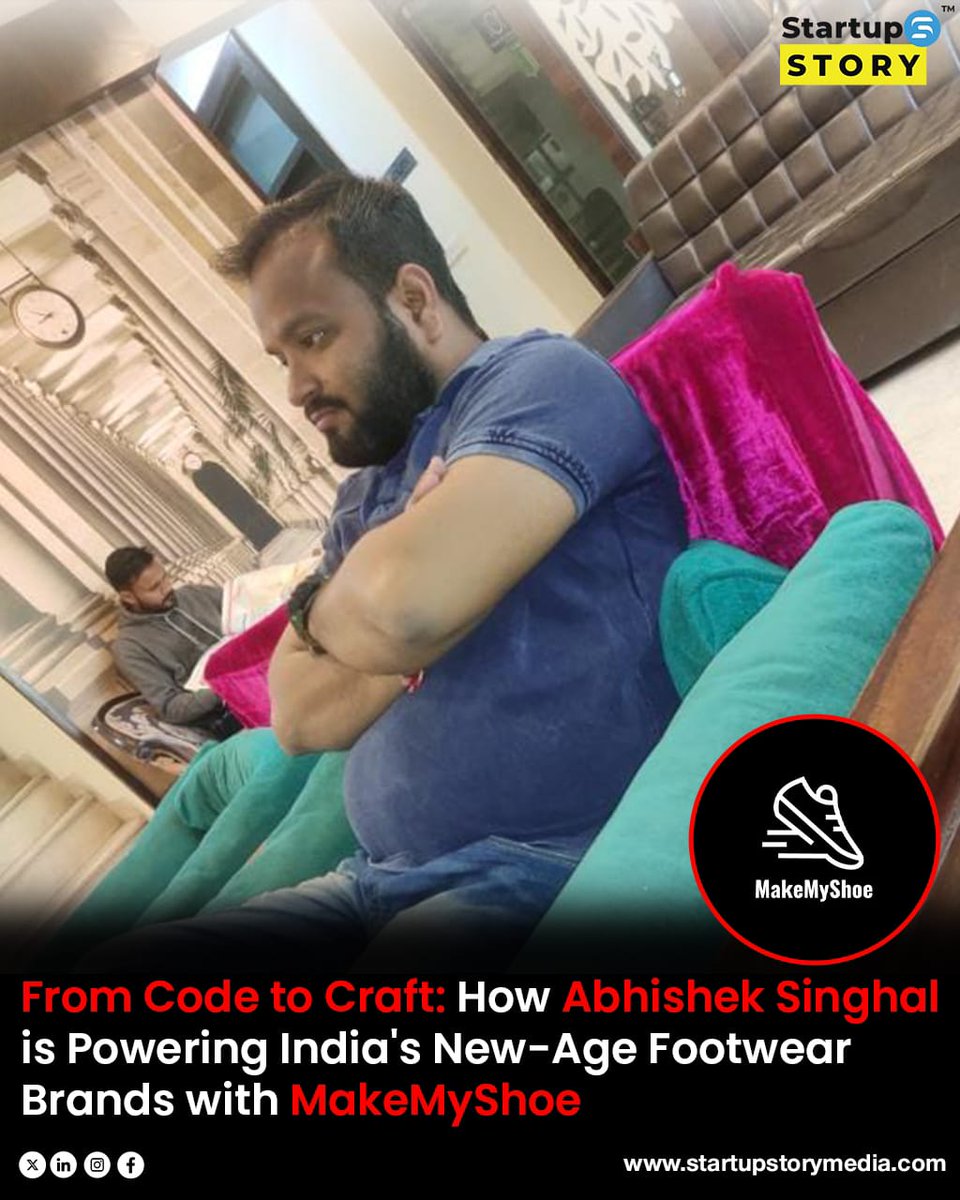 Startup Story® (@startupstorym) on Twitter photo From Code to Craft: How Abhishek Singhal is Powering India's New-Age Footwear Brands with <a href="/makemyshoeindia/">MakeMyShoe</a>
startupstorymedia.com/insights-from-…
#entrepreneurship #d2cbrands #startupjourney #founderstory #footwearindustry #manufacturing #ecommerce #bootstrapped #startupindia From Code to Craft: How Abhishek Singhal is Powering India's New-Age Footwear Brands with <a href="/makemyshoeindia/">MakeMyShoe</a>
startupstorymedia.com/insights-from-…
#entrepreneurship #d2cbrands #startupjourney #founderstory #footwearindustry #manufacturing #ecommerce #bootstrapped #startupindia
