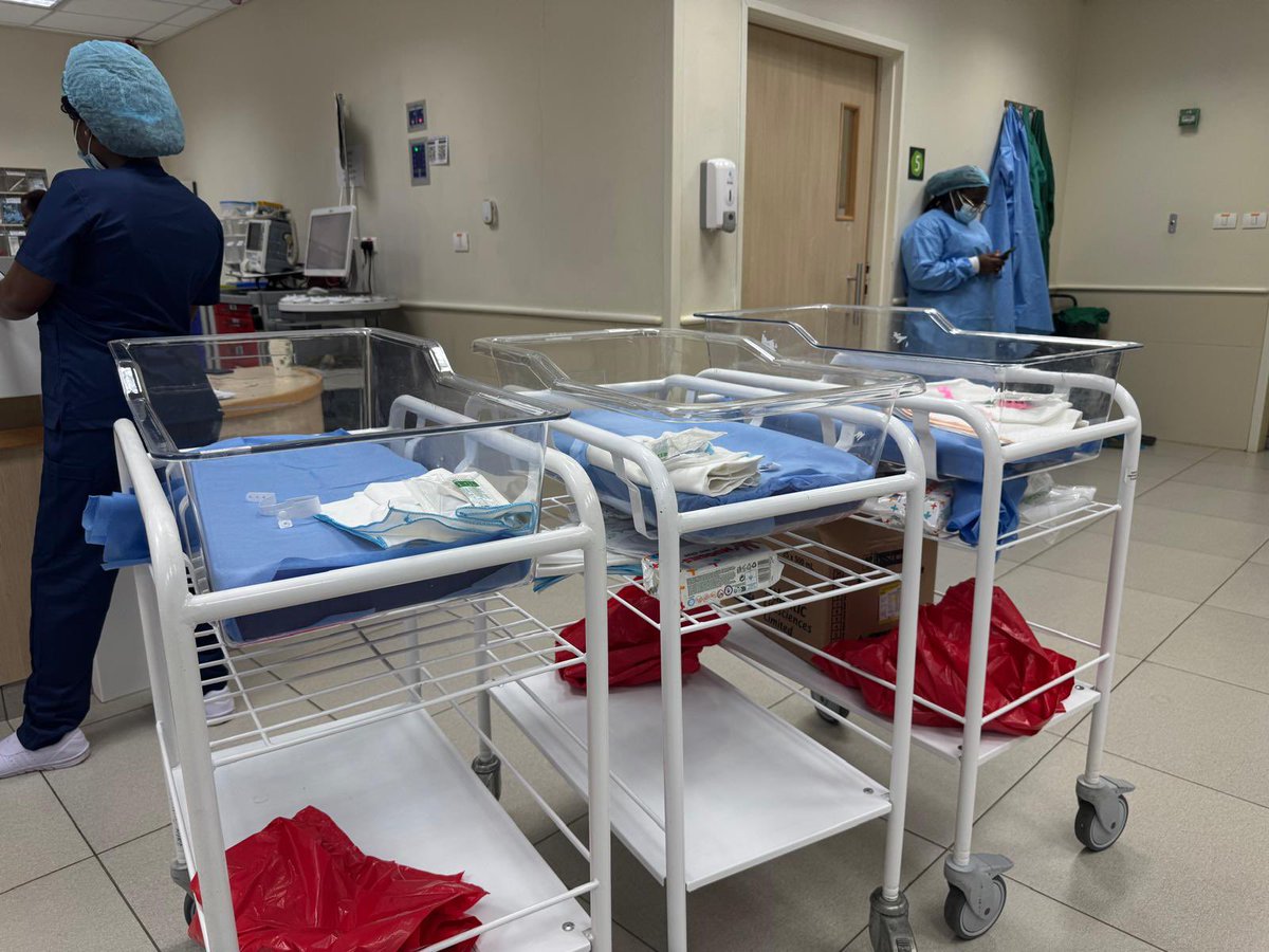The Assisted Reproductive Technologies Unit of the OBGYN Dept. of the UGMC is proud to announce the delivery of their first set of triplets. Huge congrats  to the entire team!!!
#WorldClassServices
#InspiringHope
#Together
<a href="/UnivofGh/">University of Ghana</a>  <a href="/mohgovgh/">Ministry of Health, Ghana</a>