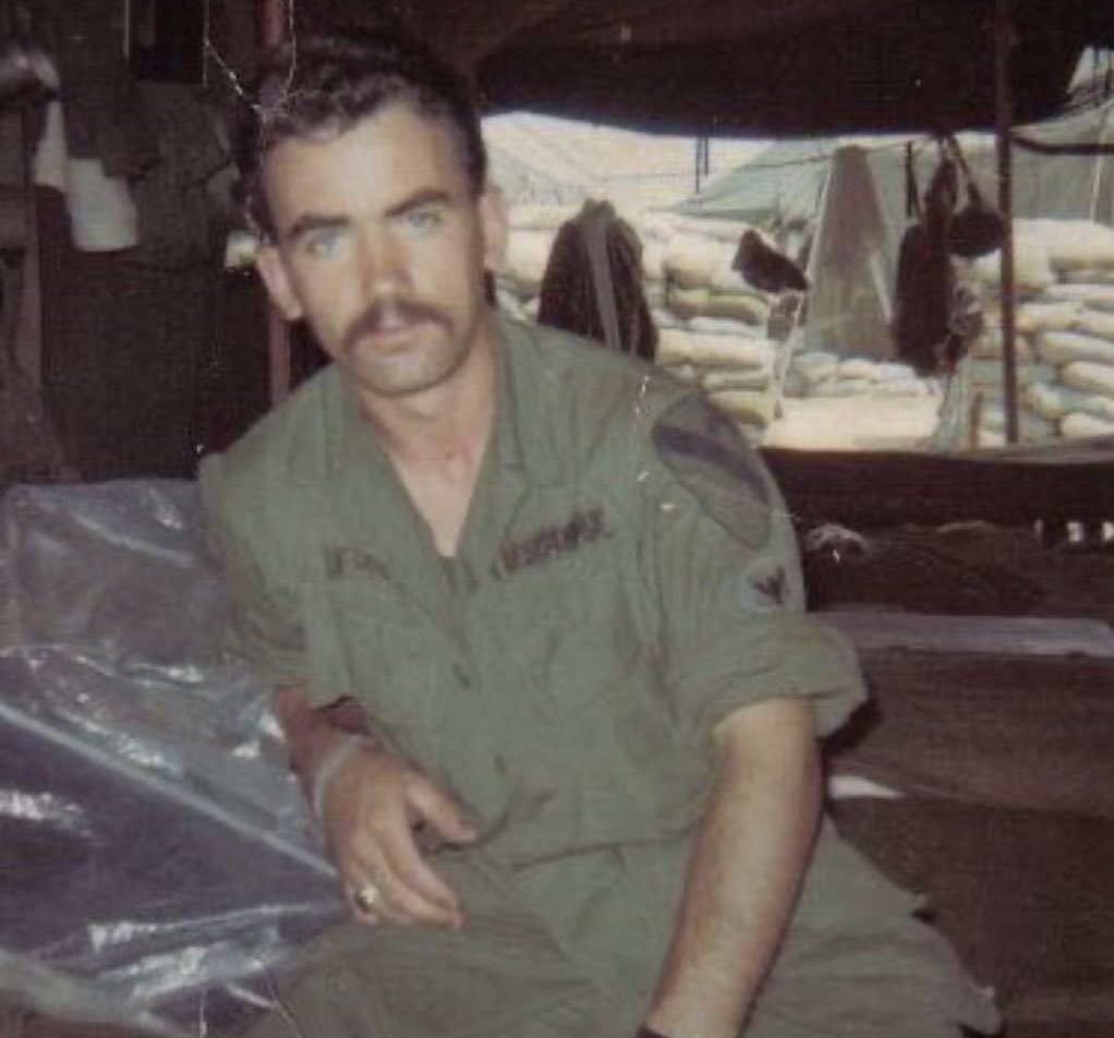 SoldiersWhisper's tweet image. “I served in-country from late November &apos;67 thru Sept &apos;68 with the 1st Cav. in I corps. My older Brother also served with the Cav the year before me in the central highlands. Pic is me last day at Phu Bai on the way home.” - Jimmy Fox, Vietnam Veteran 

#VietnamWar #Veterans
