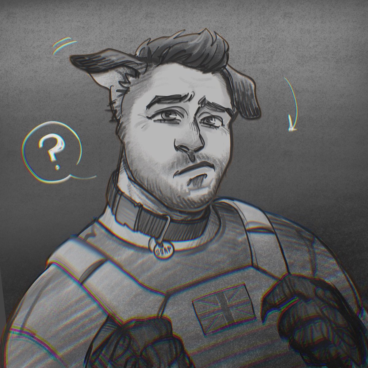 _outdust's tweet image. Wanted a bit more of puppy #Soap.
Love when dogs with floppy ears perk them up to listen attentively and with his pouty face seemed just right.
#puppysoapweek2025 #JohnSoapMacTavish
