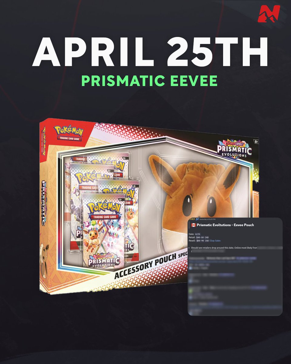 😯Prismatic Evolutions Eevee Pouches drop on April 25th!

Members get access to top-tier information and real-time monitors to make sure they hit every drop with ease.

✅ Fastest Monitors
📦 Restock &amp; Shock Drop Alerts
🔗 Exclusive Links
🤖 Auto Checkout Services (ACO)
🎯 1-on-1
